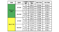 2023 Assessment Schedule